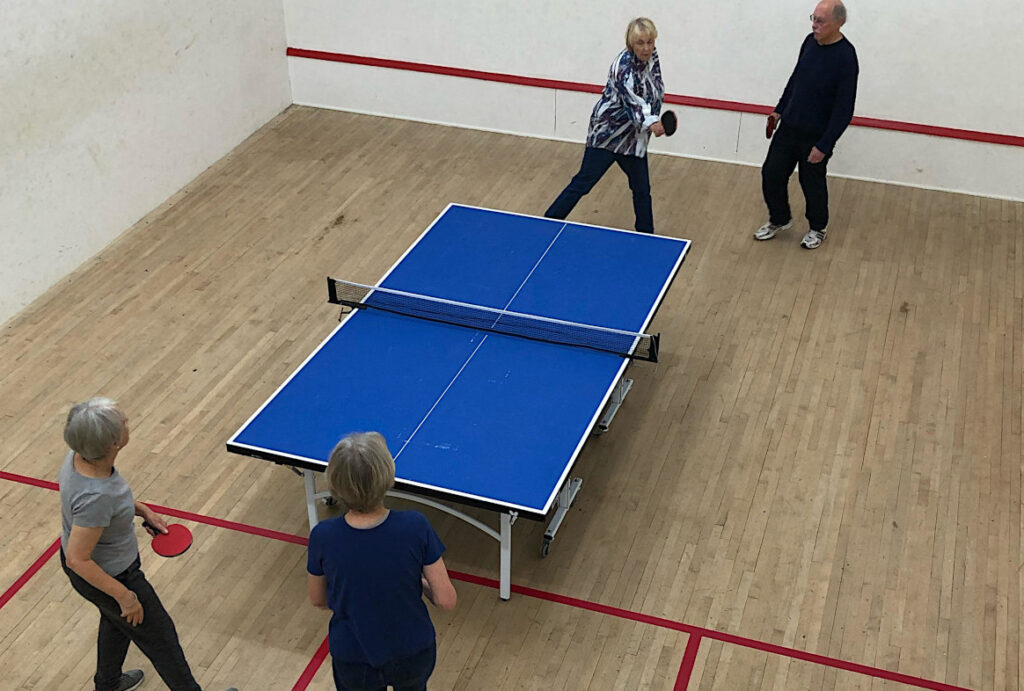 table tennis at the Romsey Rapids