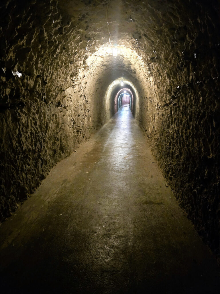 View along the west tunnel